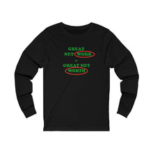 Load image into Gallery viewer, People Culture - Network/Net Worth - Unisex Long-Sleeved T-Shirt

