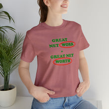 Load image into Gallery viewer, People Culture - Network/Net Worth - Unisex Short-Sleeved T-Shirt
