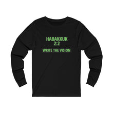 Load image into Gallery viewer, Inspiration - Life Verse - Habakkuk 2:2 - Unisex Long-Sleeved T-Shirt
