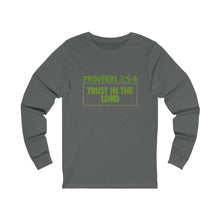 Load image into Gallery viewer, Inspiration - Life Verse Proverbs 3:5-6 - Unisex Long-Sleeved Tee
