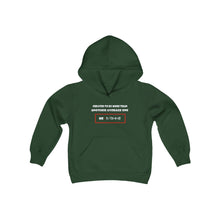 Load image into Gallery viewer, People Culture - Created to be More - Youth Hooded Sweatshirt
