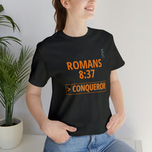 Load image into Gallery viewer, Inspiration - Life Verse - Romans 8:37 - Men&#39;s Tee
