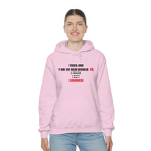 Load image into Gallery viewer, Inspiration - I Learned - Unisex Hooded Sweatshirt
