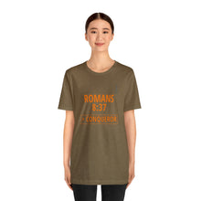 Load image into Gallery viewer, Inspiration - Life Verse - Romans 8:37 - Men&#39;s Tee
