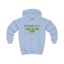 Load image into Gallery viewer, Inspiration - Proverbs 3:5-6 - Kids&#39; Hooded Sweatshirt
