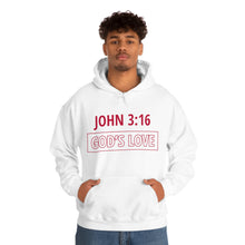 Load image into Gallery viewer, Inspiration - John 3:16 - Unisex Hooded Sweatshirt
