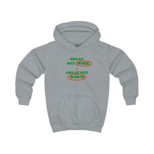 Load image into Gallery viewer, People Culture - Network/Net Worth - Kids&#39; Hooded Sweatshirt
