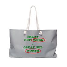 Load image into Gallery viewer, People Culture - Network/Net Worth - Weekender Bag
