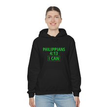 Load image into Gallery viewer, Inspiration - Philippians 4:13 - Unisex Hooded Sweatshirt
