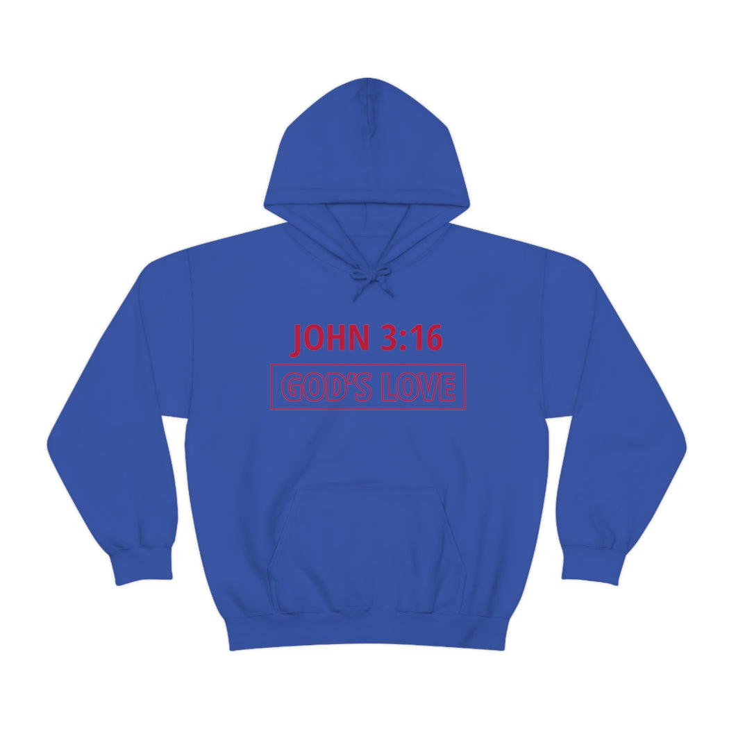 Inspiration - John 3:16 - Unisex Hooded Sweatshirt