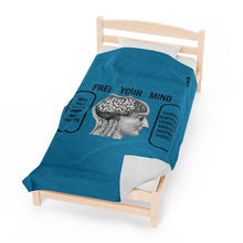 Load image into Gallery viewer, Health - Free Your Mind - Velveteen Blanket
