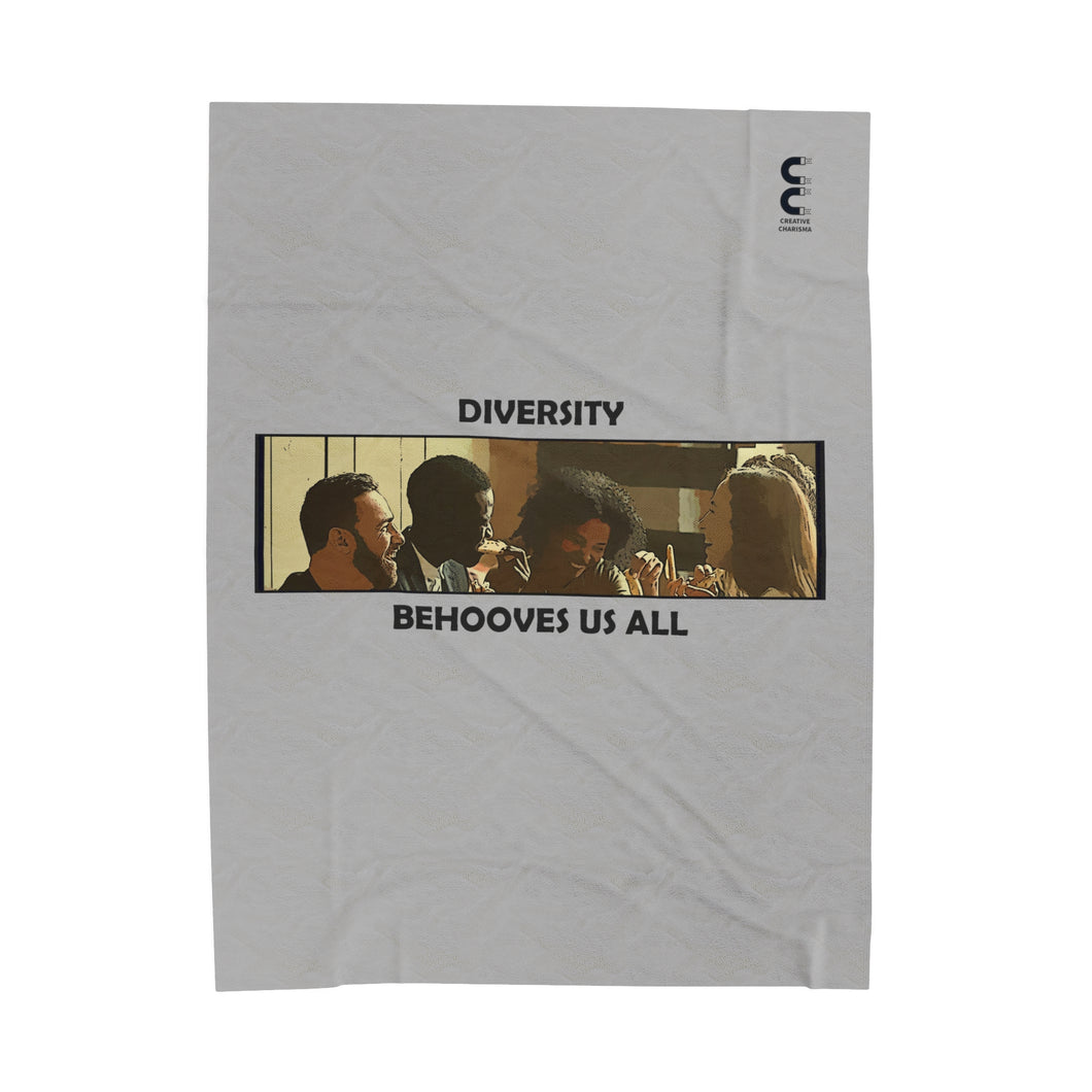 People Culture - Diversity - Velveteen Blanket