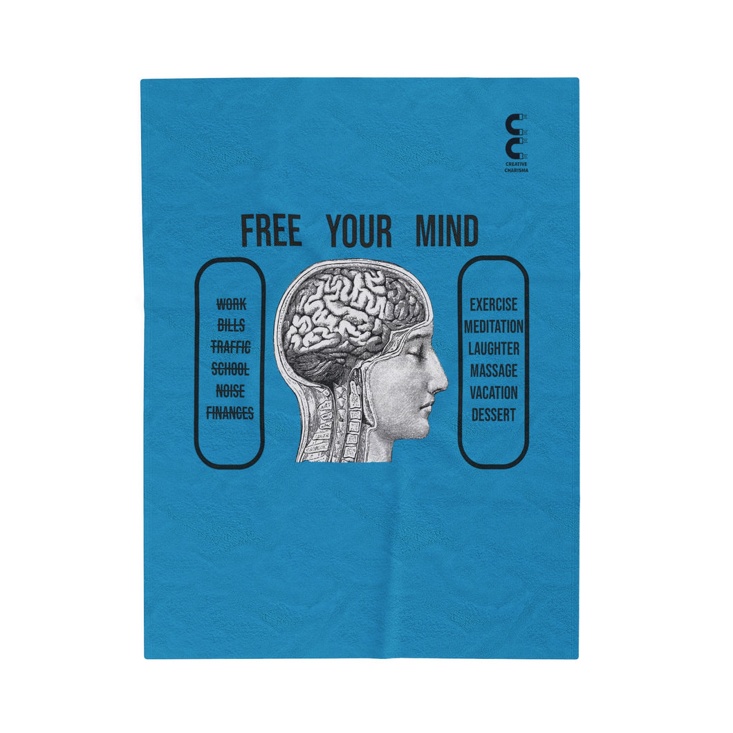 Health - Free Your Mind - Velveteen Blanket