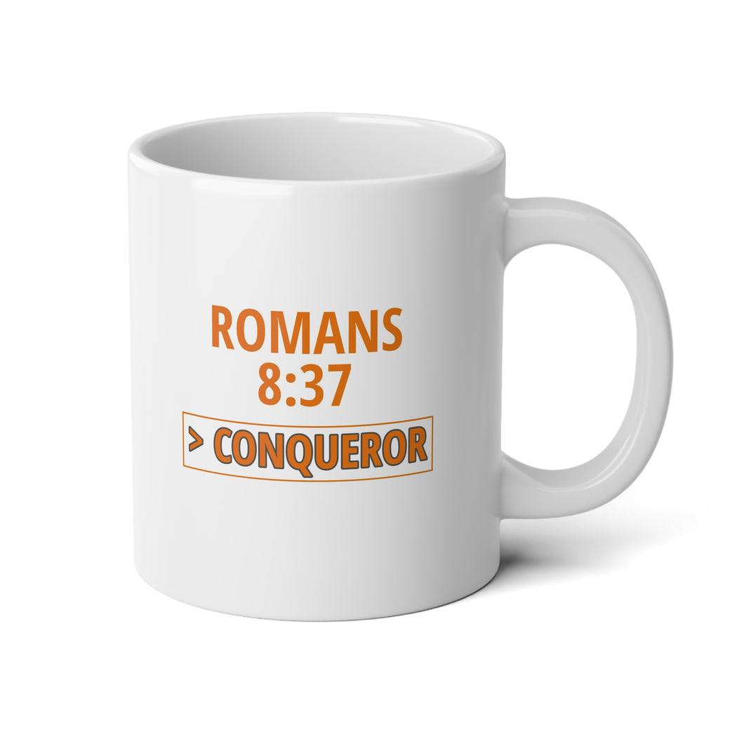 Inspiration - Life Verse - Romans 8:37 - 20 oz Mug